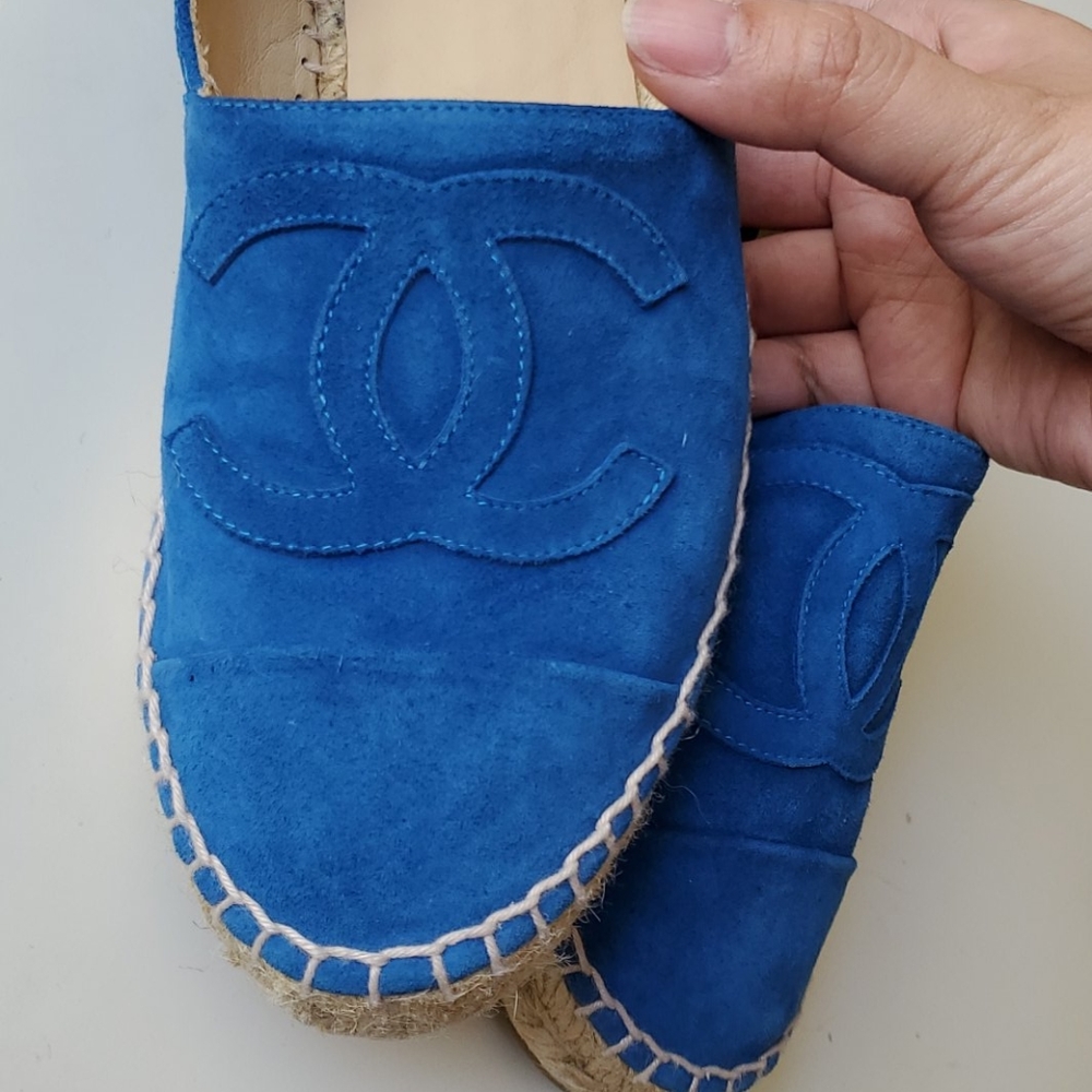 CHANEL Suede Espadrilles 37 - Picture 4 of 14